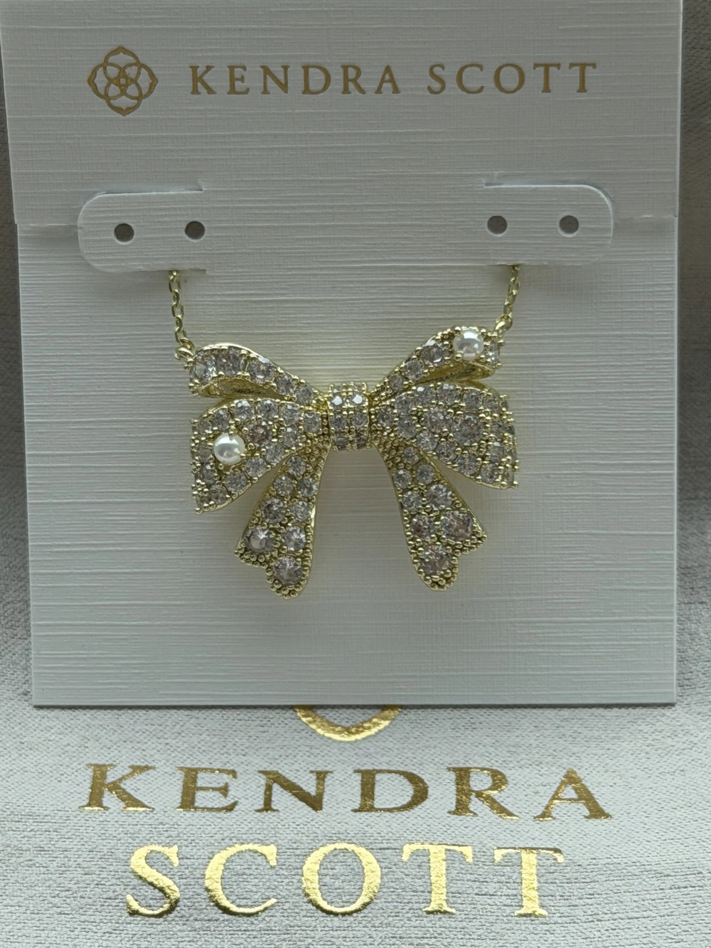 Kendra Scott bow necklace